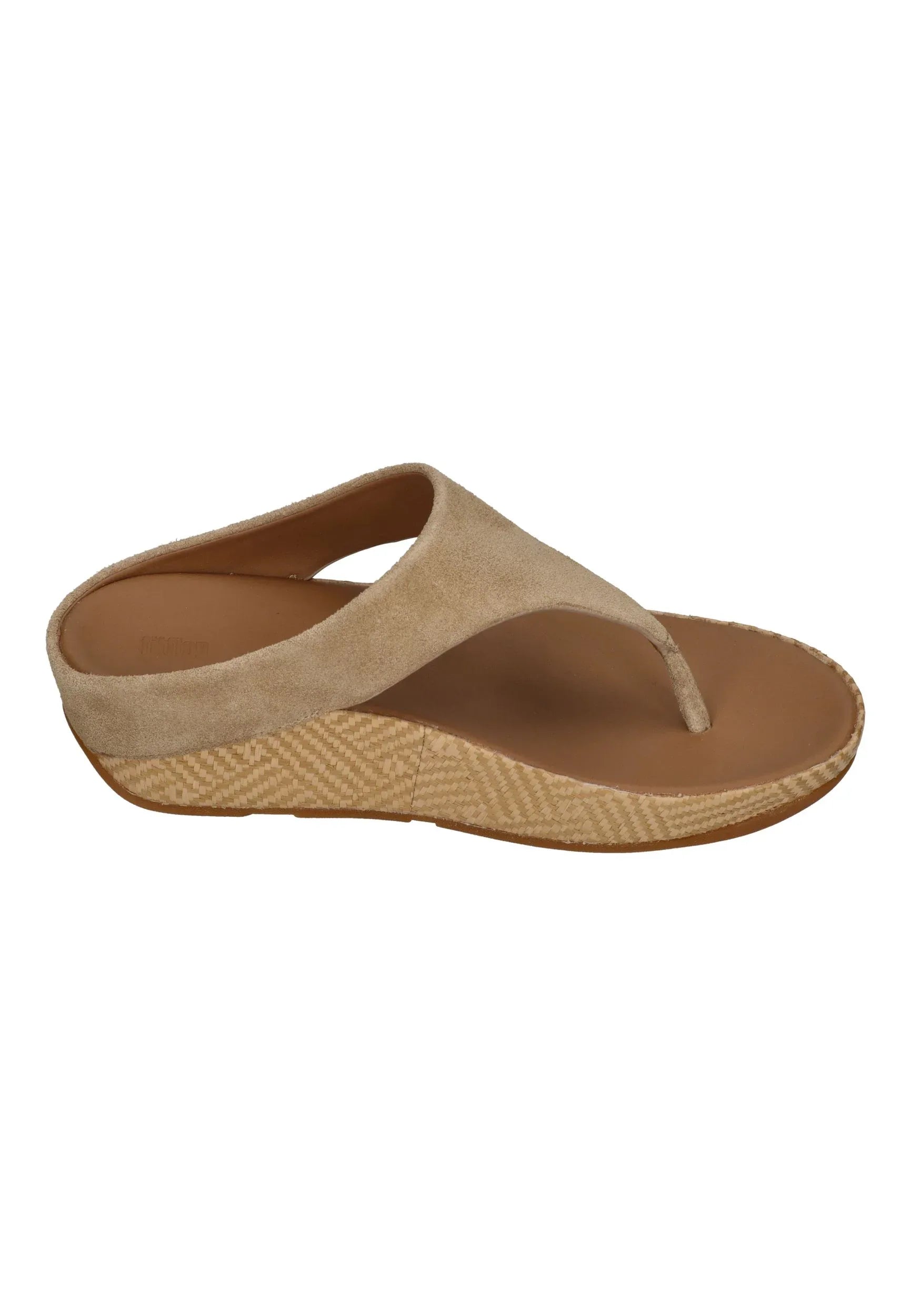 FITFLOP Damen Zehentrenner LULU LUX GRAPHIC-WEAVE SUEDE cappuccino