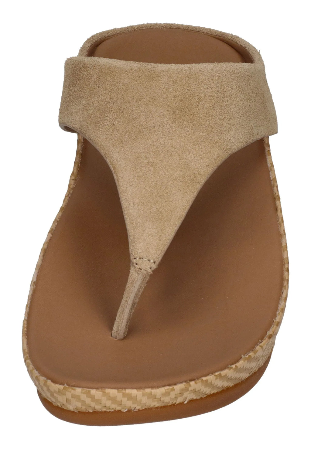 FITFLOP Damen Zehentrenner LULU LUX GRAPHIC-WEAVE SUEDE cappuccino