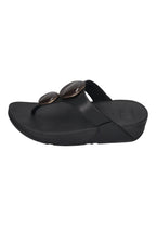 FITFLOP Damen Zehentrenner LULU MARBLED-STONE TOE-POST black