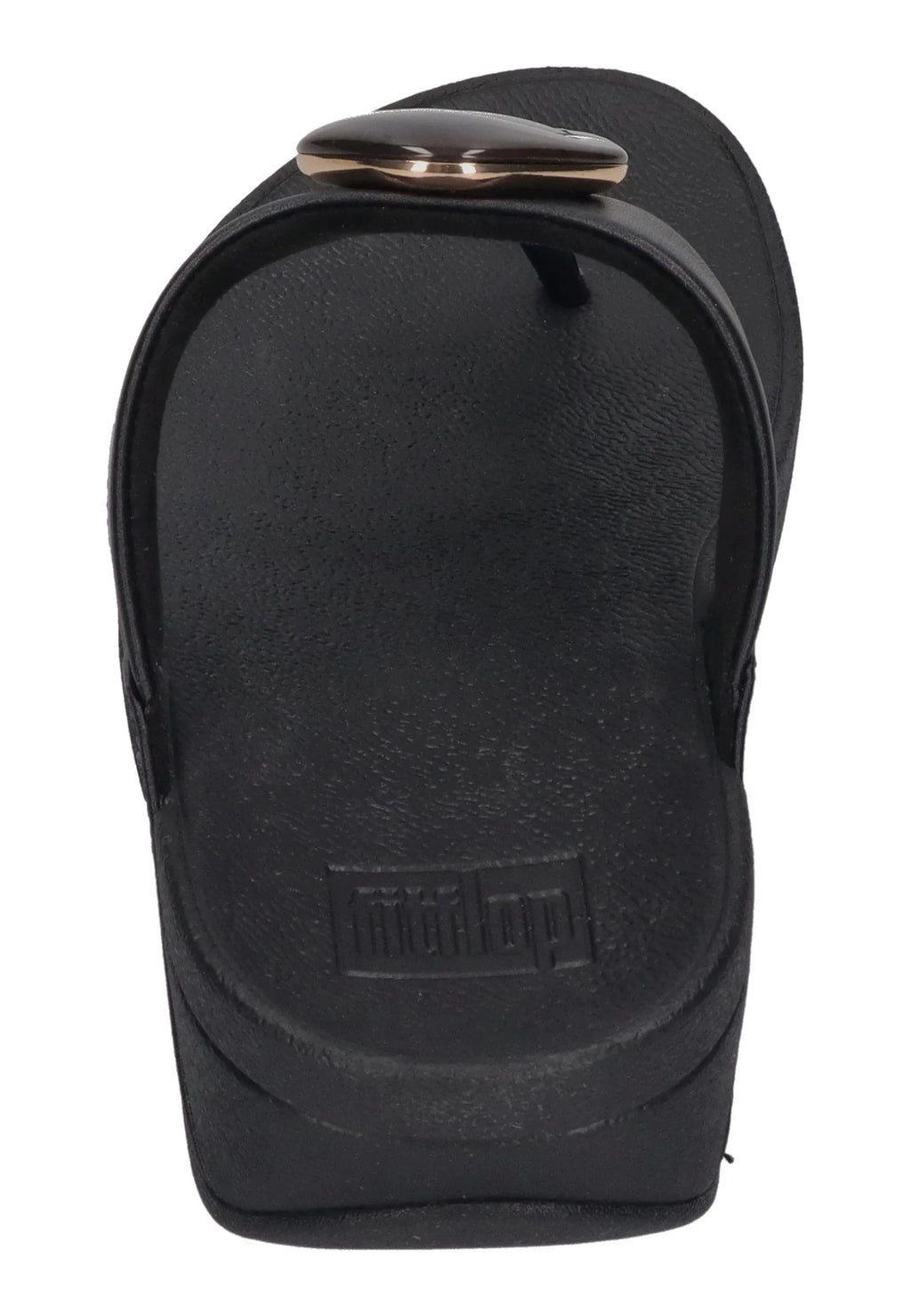 FITFLOP Damen Zehentrenner LULU MARBLED-STONE TOE-POST black