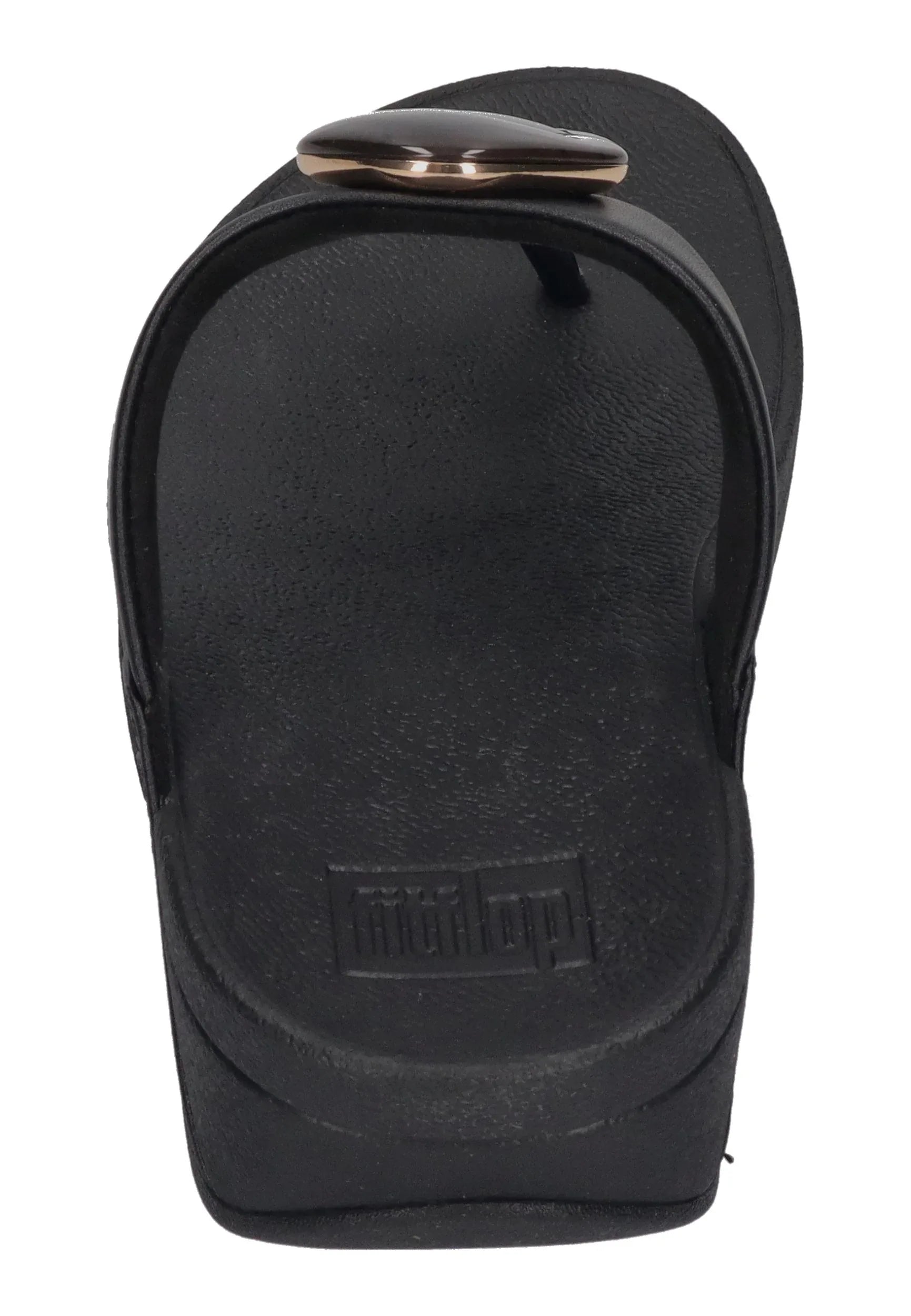 FITFLOP Damen Zehentrenner LULU MARBLED-STONE TOE-POST black