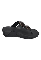 FITFLOP Damen Zehentrenner LULU MARBLED-STONE TOE-POST black