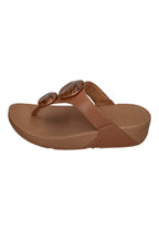FITFLOP Damen Zehentrenner LULU MARBLED-STONE TOE-POST deep tan