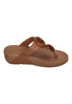 FITFLOP Damen Zehentrenner LULU MARBLED-STONE TOE-POST deep tan
