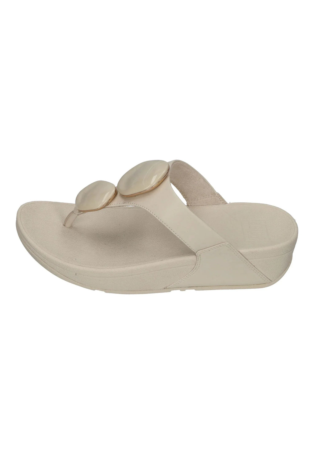 FITFLOP Damen Zehentrenner LULU MARBLED-STONE TOE-POST paris beige