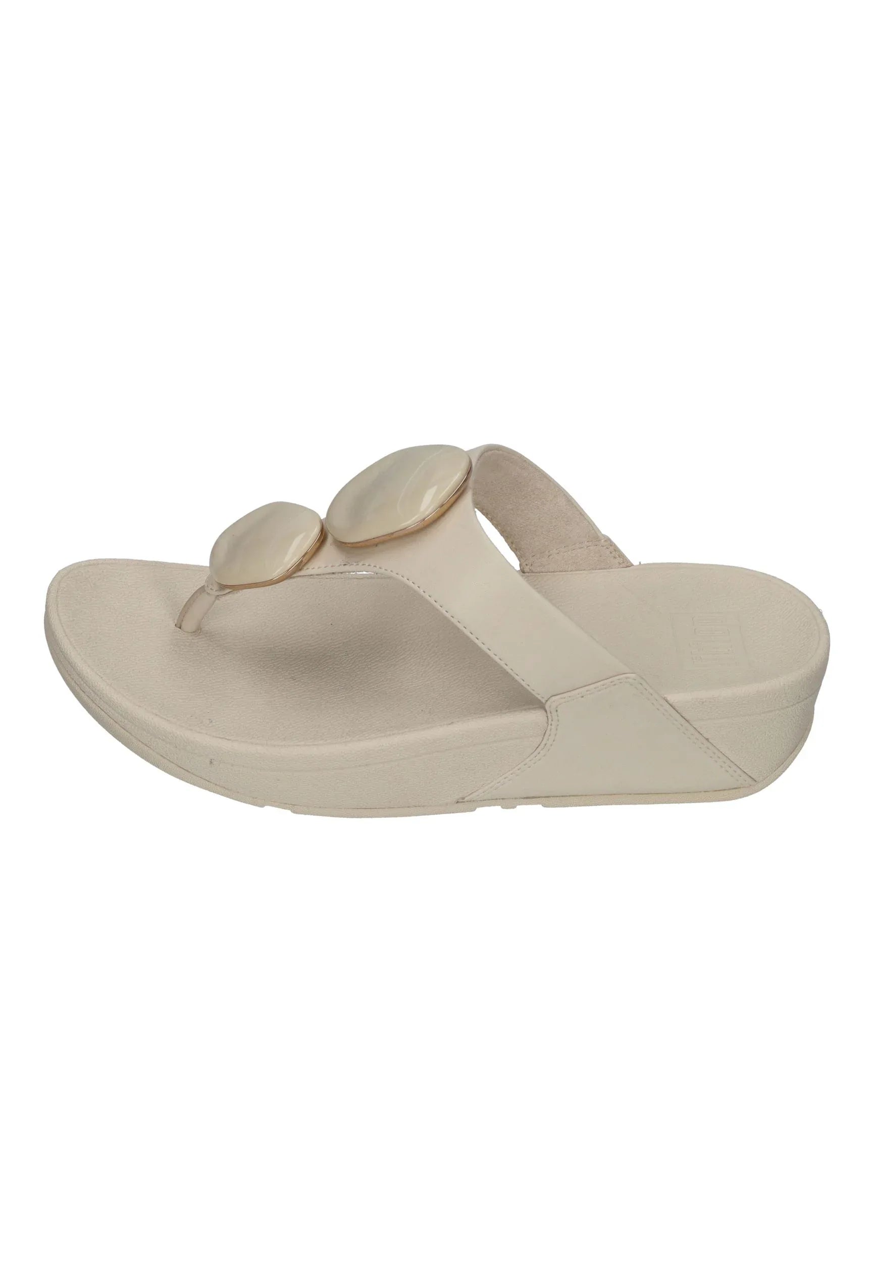 FITFLOP Damen Zehentrenner LULU MARBLED-STONE TOE-POST paris beige