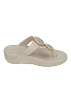 FITFLOP Damen Zehentrenner LULU MARBLED-STONE TOE-POST paris beige