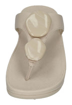 FITFLOP Damen Zehentrenner LULU MARBLED-STONE TOE-POST paris beige
