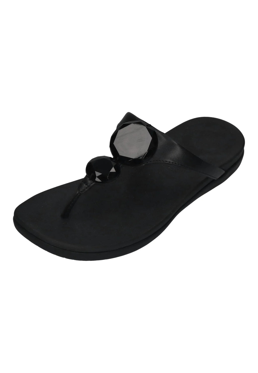 FitFlop - SOLAY GLOSSY-DISC TOE-POST SANDALS - Damen - Zehentrenner | Nur bei shoedeal.de, deinem Onlineshop für Schuhe mit S