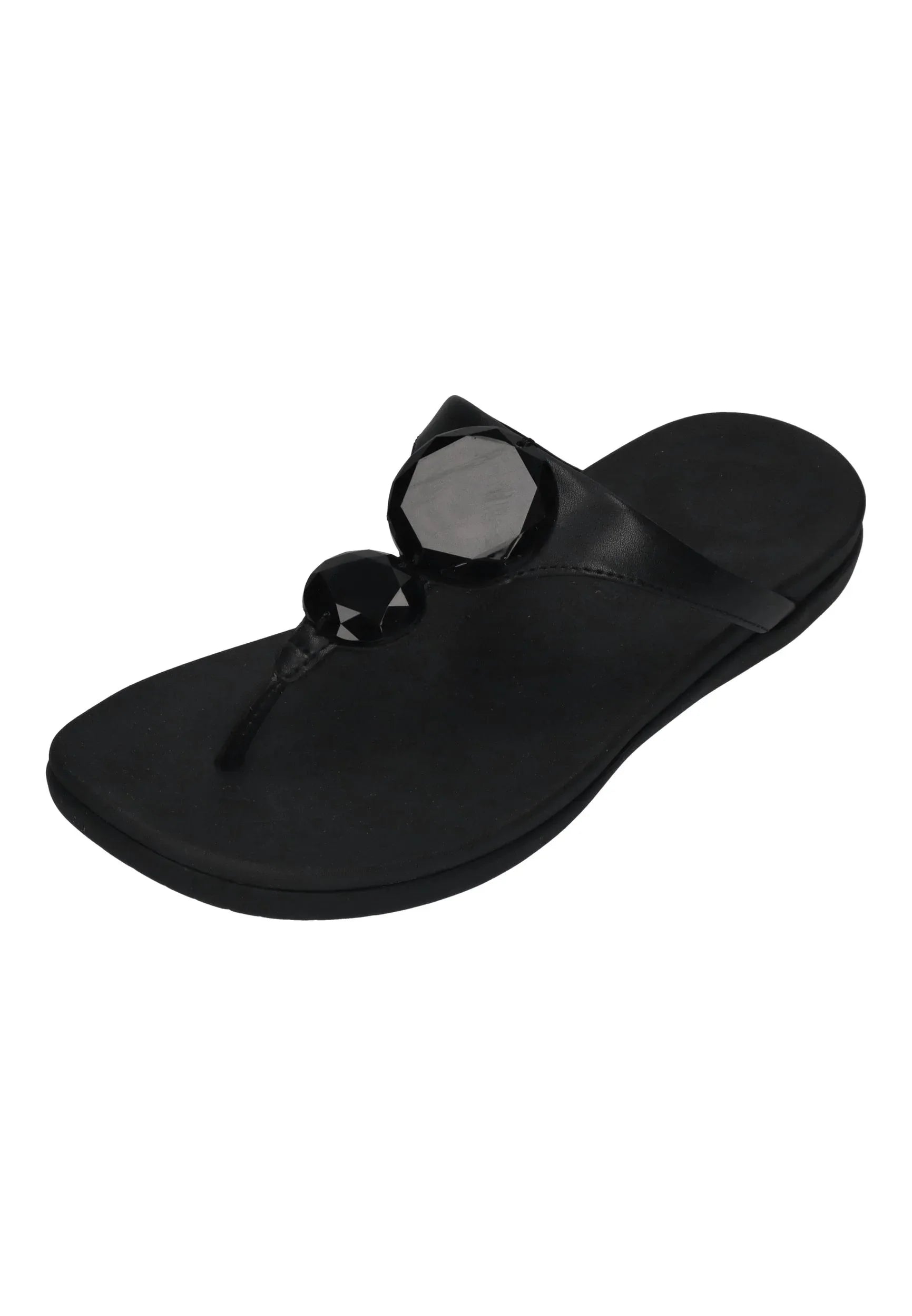 FitFlop - SOLAY GLOSSY-DISC TOE-POST SANDALS - Damen - Zehentrenner | Nur bei shoedeal.de, deinem Onlineshop für Schuhe mit S