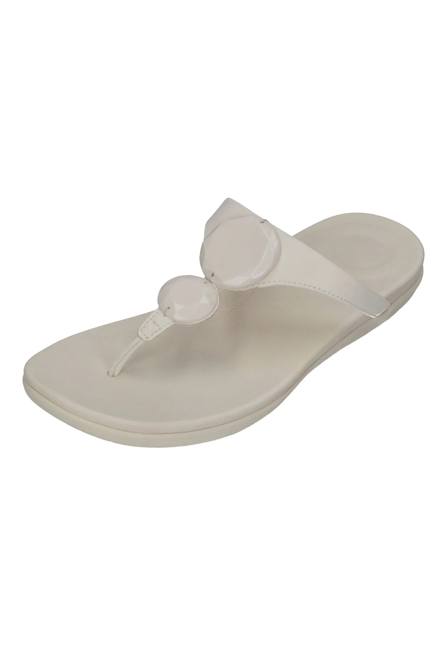 FitFlop - SOLAY GLOSSY-DISC TOE-POST SANDALS - Damen - Zehentrenner | Nur bei shoedeal.de, deinem Onlineshop für Schuhe mit S