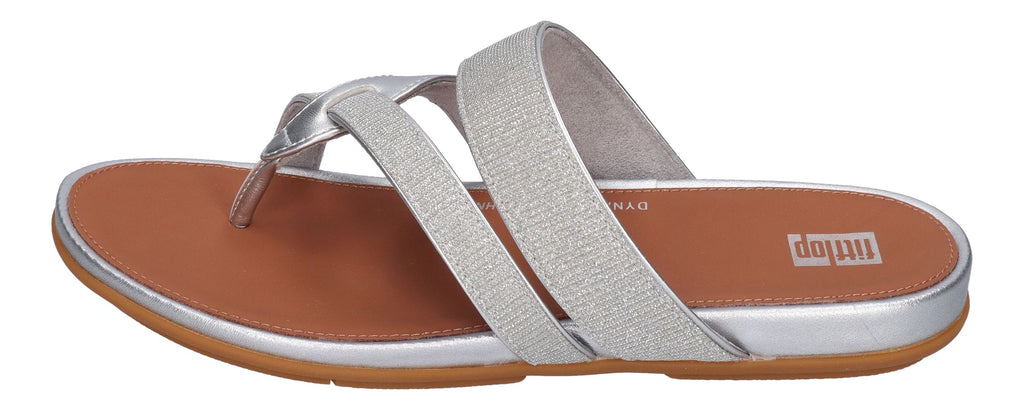 FITFLOP - GRACIE SHIMMERLUX STRAPPY SANDALS HQ2 silver