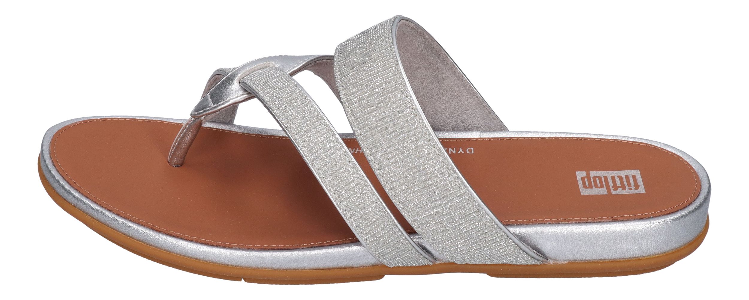 FITFLOP - GRACIE SHIMMERLUX STRAPPY SANDALS HQ2 silver