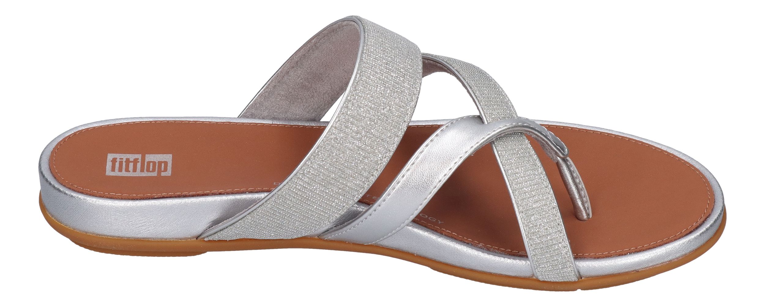 FITFLOP - GRACIE SHIMMERLUX STRAPPY SANDALS HQ2 silver