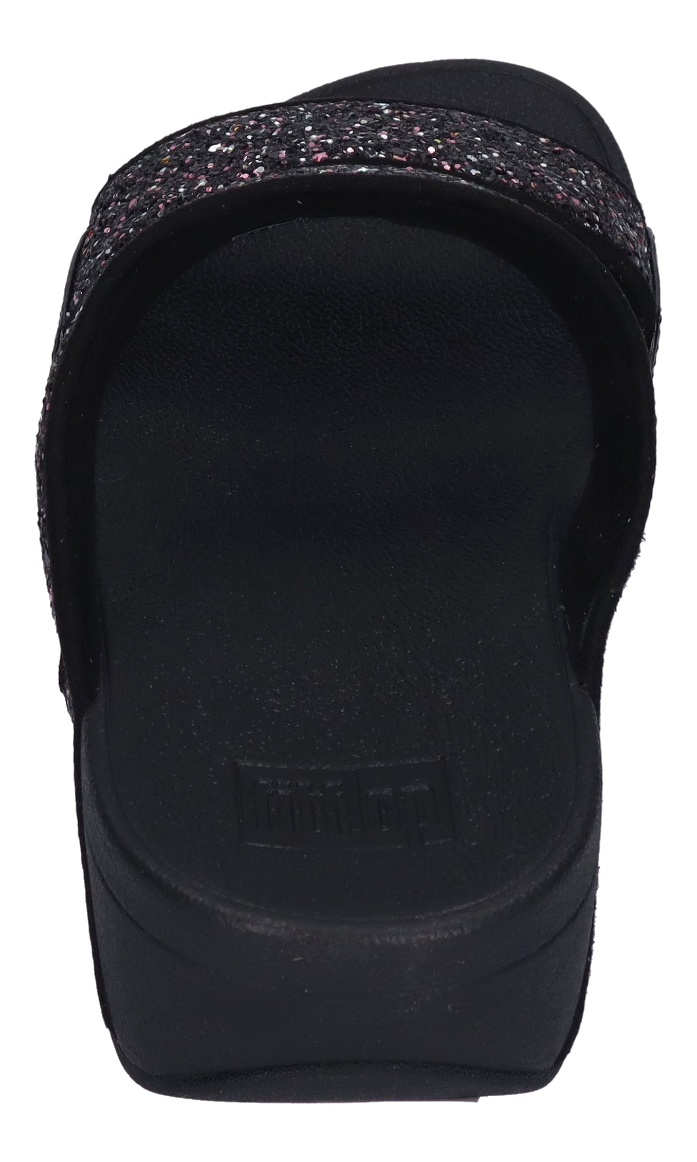 FITFLOP Pantoletten LULU MULTI-TONAL GLITTER SLIDES black multi
