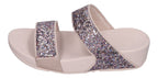 FITFLOP Pantoletten LULU MULTI-TONAL GLITTER SLIDES nu rose mix