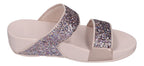 FITFLOP Pantoletten LULU MULTI-TONAL GLITTER SLIDES nu rose mix