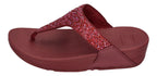 FITFLOP Zehentrenner LULU CRYSTAL-MIX TOE-POST luxe plum