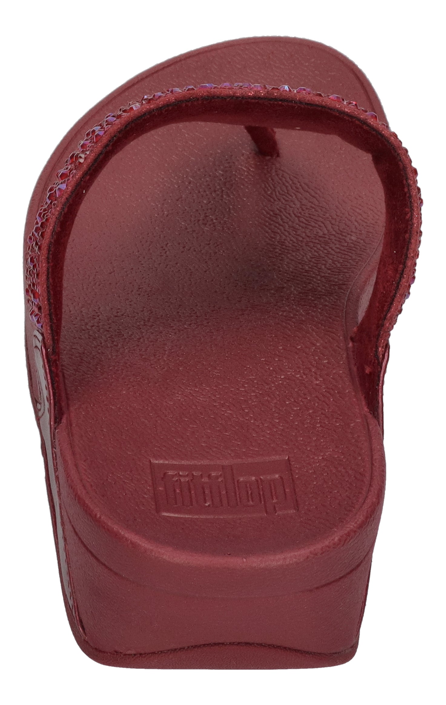 FITFLOP Zehentrenner LULU CRYSTAL-MIX TOE-POST luxe plum