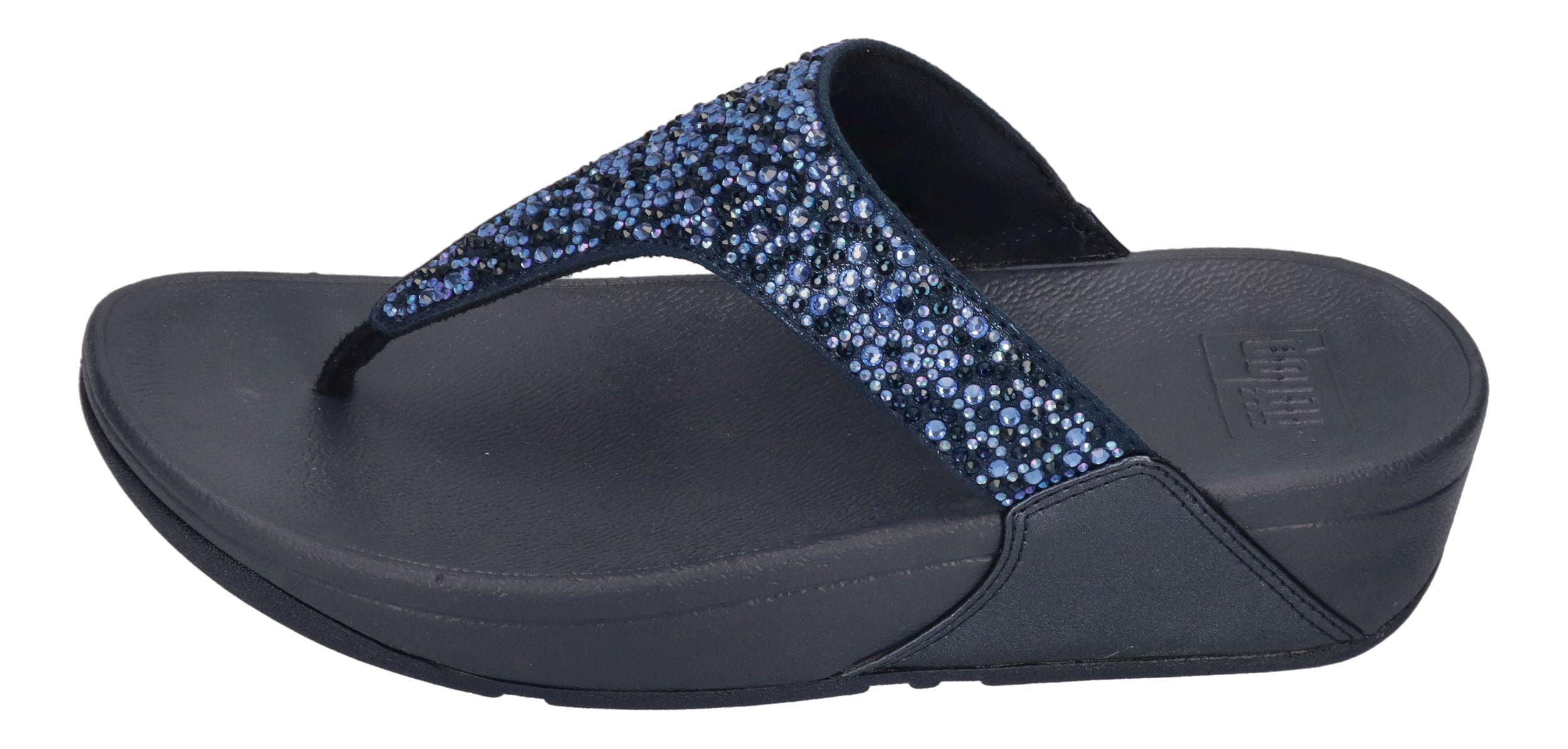 FITFLOP Zehentrenner LULU CRYSTAL-MIX TOE-POST midnight navy