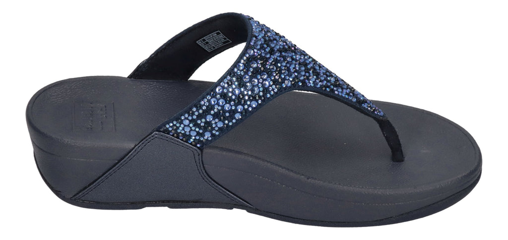 FITFLOP Zehentrenner LULU CRYSTAL-MIX TOE-POST midnight navy
