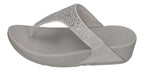 FITFLOP Zehentrenner LULU CRYSTAL-MIX TOE-POST silver