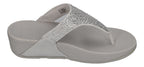 FITFLOP Zehentrenner LULU CRYSTAL-MIX TOE-POST silver
