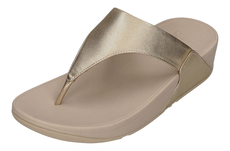 FITFLOP Zehentrenner LULU LEATHER TOE POST platino