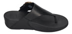 FITFLOP Zehentrenner LULU RESIN-BUCKLE LEATHER all black