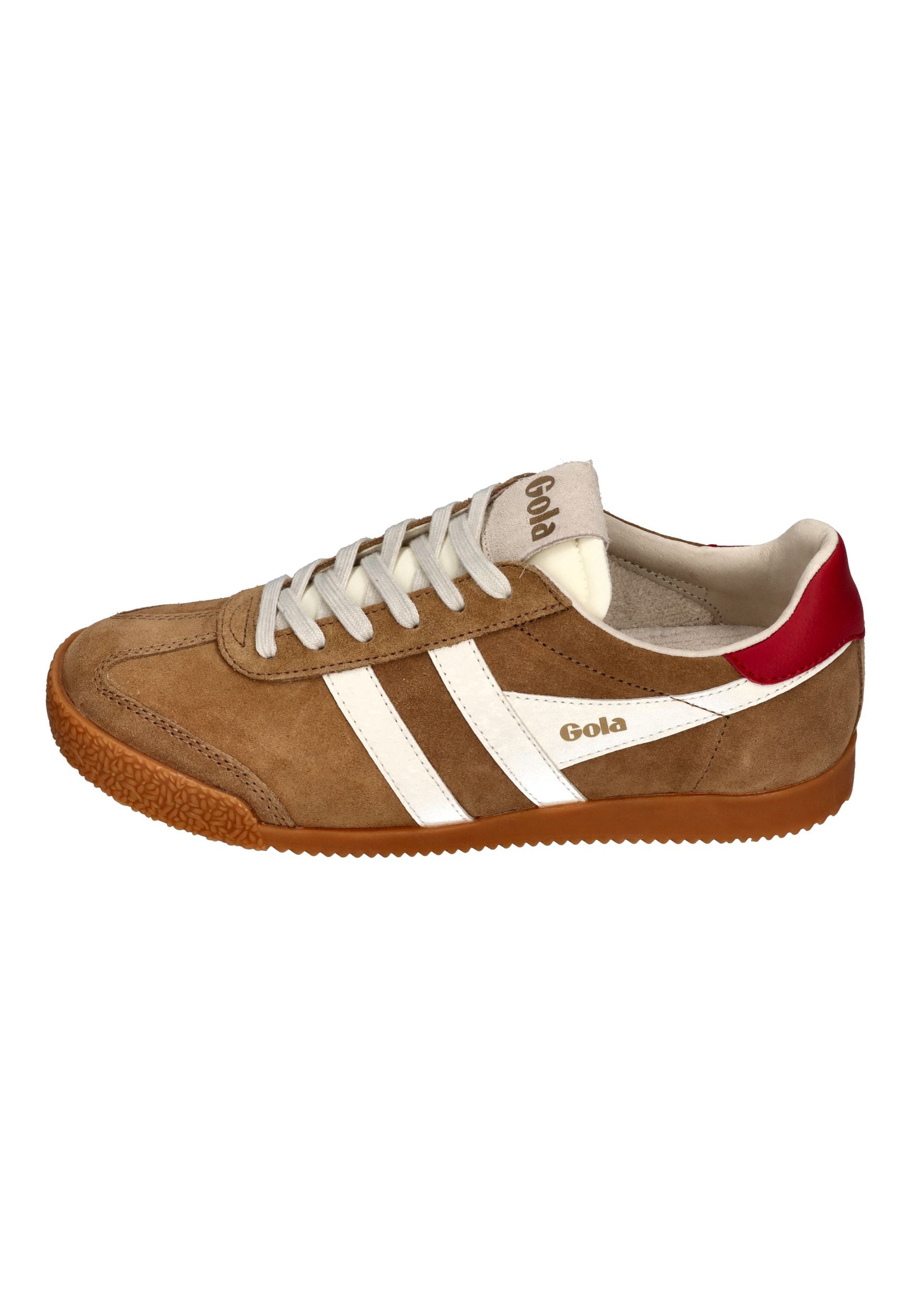 GOLA Damen Sneakers ELAN caramel off white deep red
