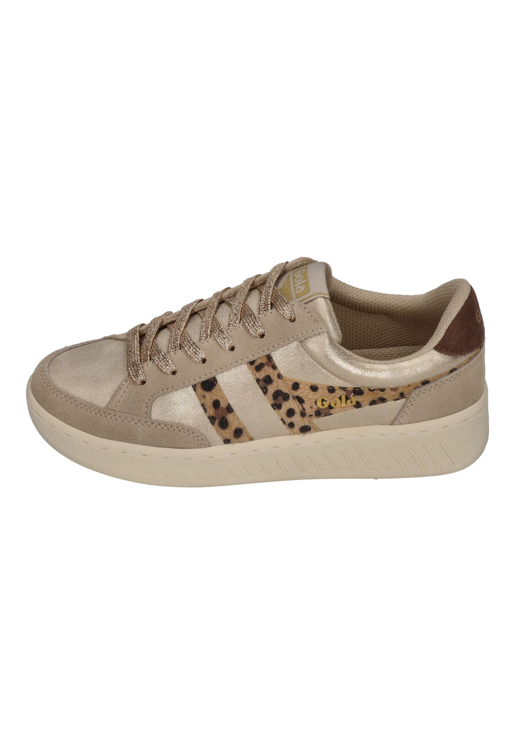 GOLA Damen Sneakers SUPERSLAM BLAZE II gold leopard dark brown