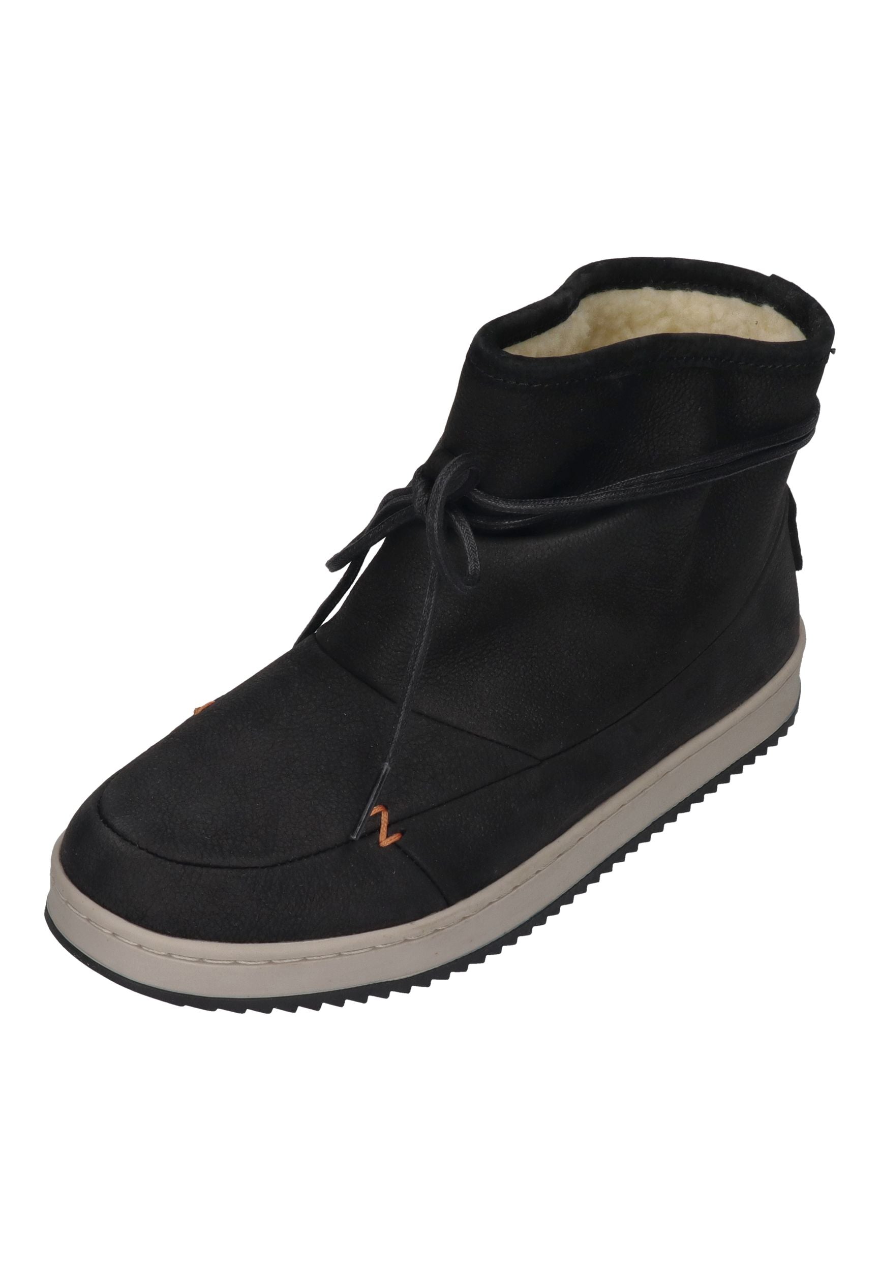 HUB FOOTWEAR Damen Booties QUEEN Oiled Nubuck black lt bone blk
