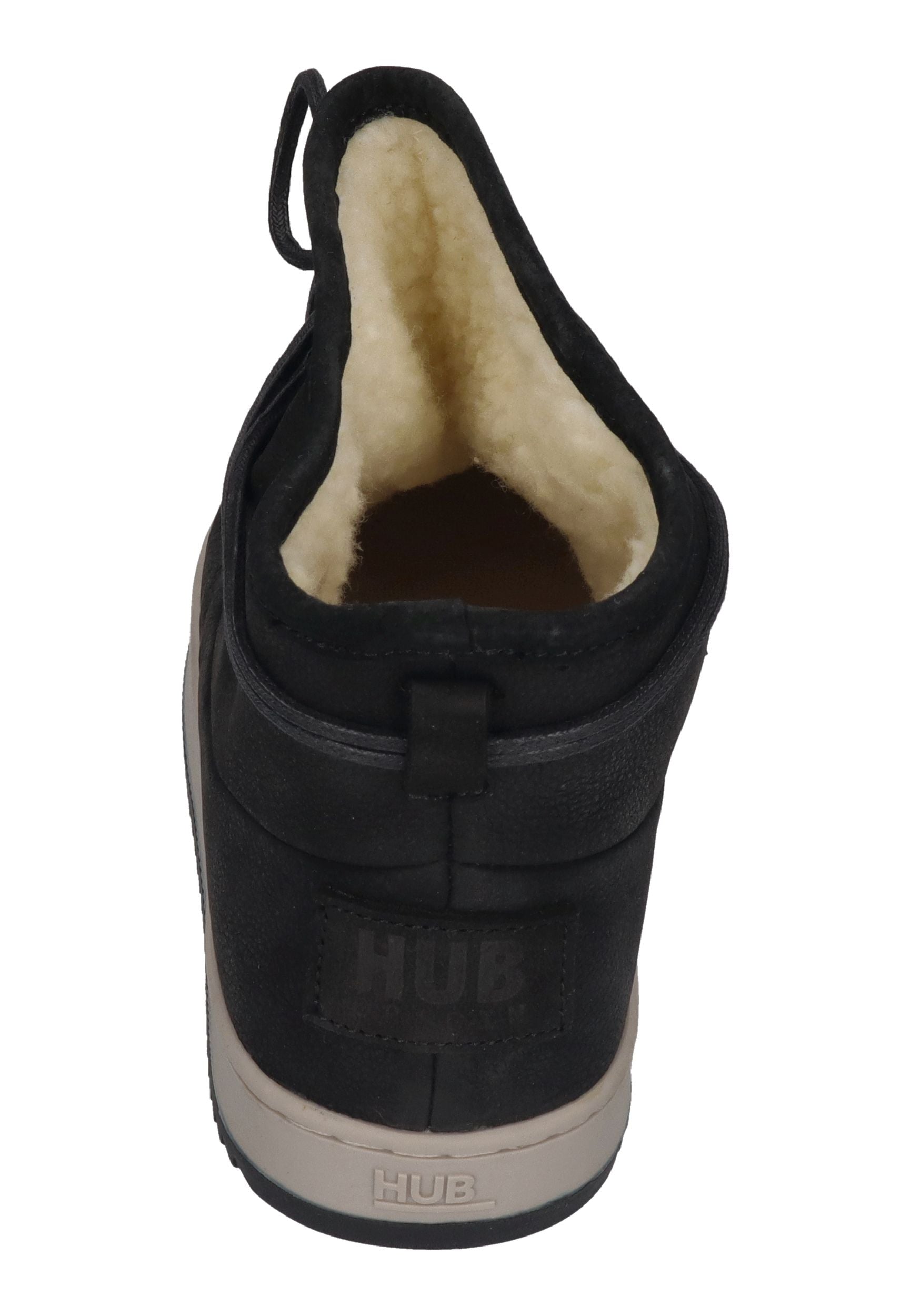 HUB FOOTWEAR Damen Booties QUEEN Oiled Nubuck black lt bone blk