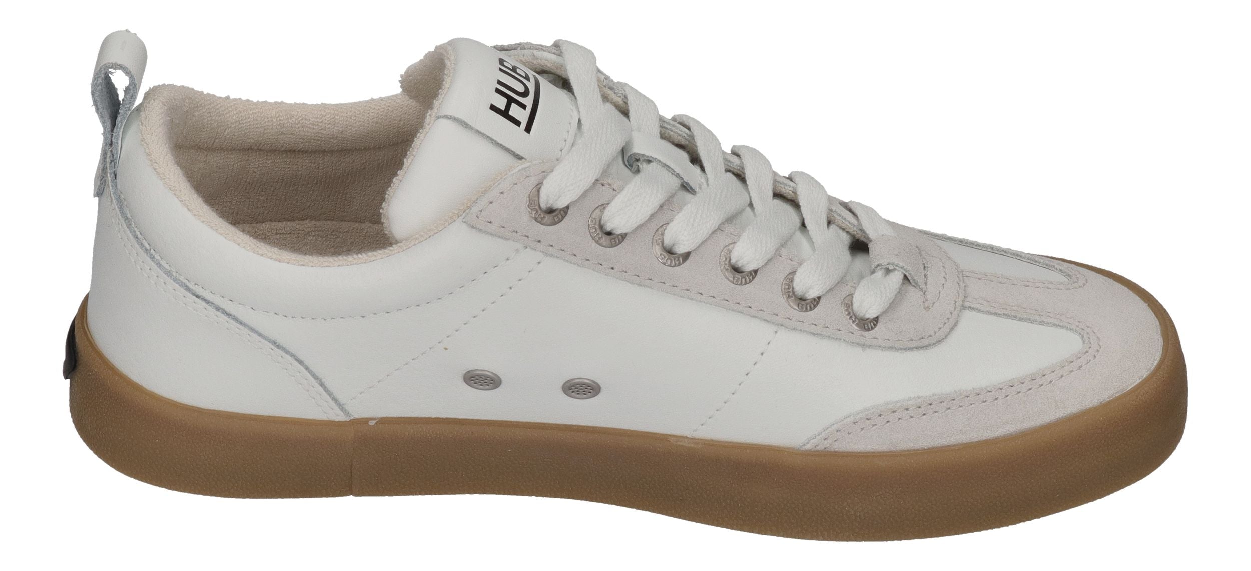 HUB FOOTWEAR Herren Sneakers MIAMI white black gum
