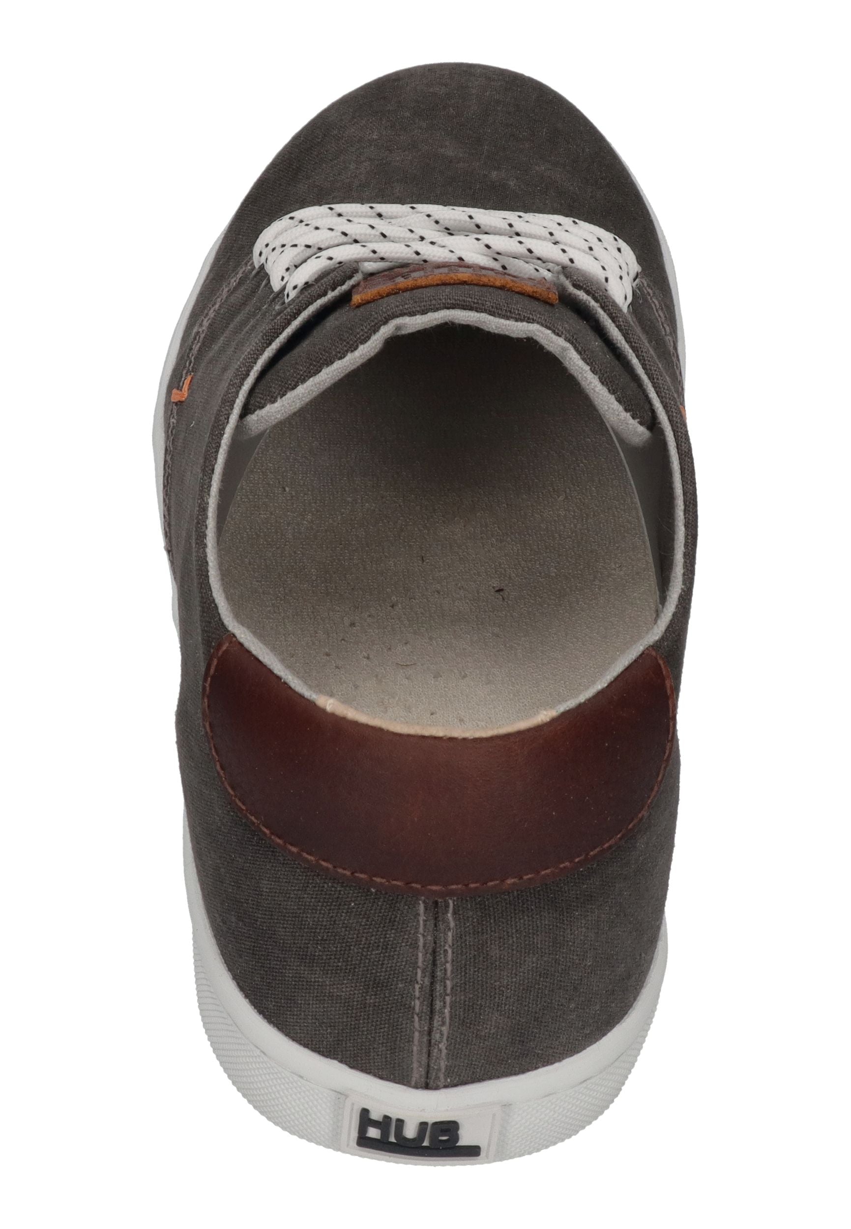 HUB FOOTWEAR Herren Sneakers CHUCKER black cognac white
