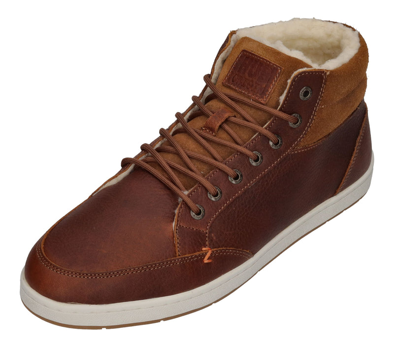 HUB FOOTWEAR gefütterte Herren Sneakers MARK cognac