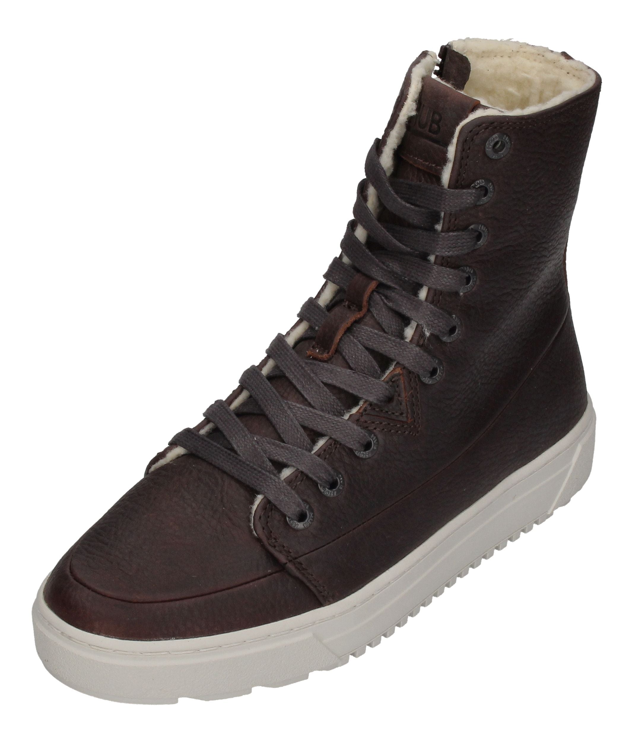 HUB FOOTWEAR Damenschuhe - Booties NIGHT L30 wool - dark brown-0