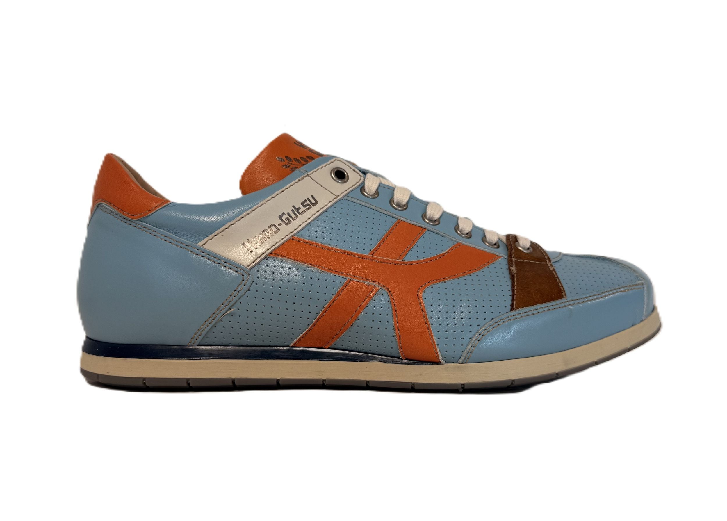 KAMO-GUTSU Herren Sneakers TIFO 044 cielo arancio