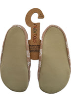 SLIPSTOP Kinder Hausschuhe Badeschuhe CARAMEL Regenbogen beige