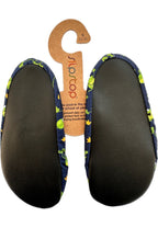 SLIPSTOP Kinder Hausschuhe Badeschuhe KERMIT Frosch blue