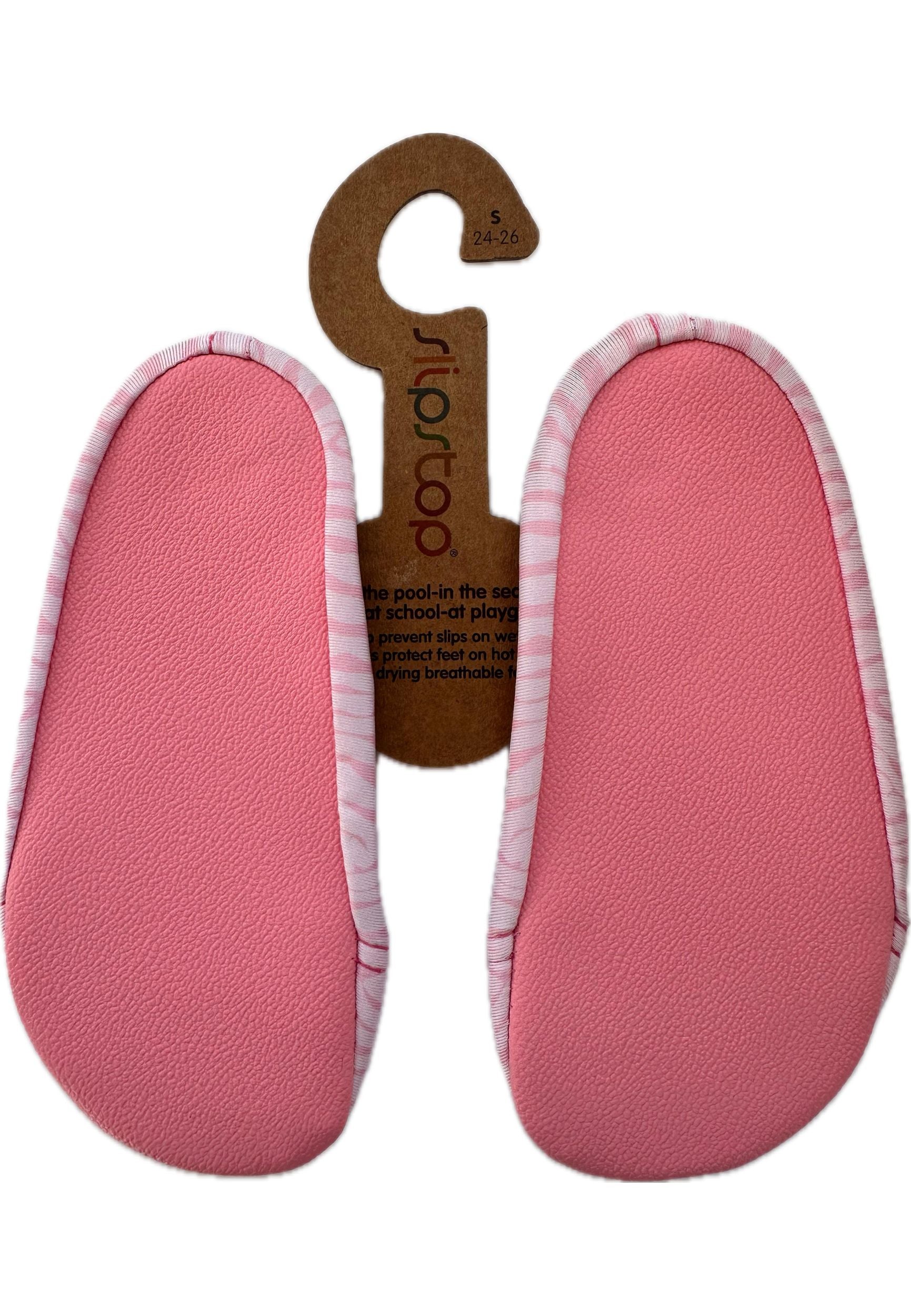 SLIPSTOP Kinder Hausschuhe Badeschuhe ROMANTIK Flamingo rosa