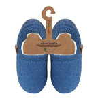 SLIPSTOP Erwachsene Hausschuhe Bootie INDIGO dunkelblau meliert