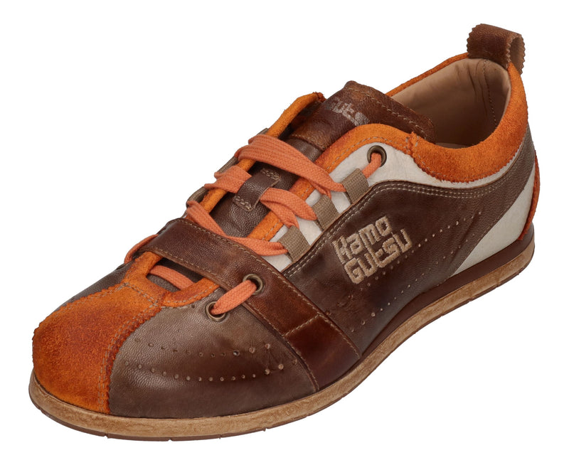 KAMO-GUTSU Herren Sneakers TIFO 017 arancio taupe