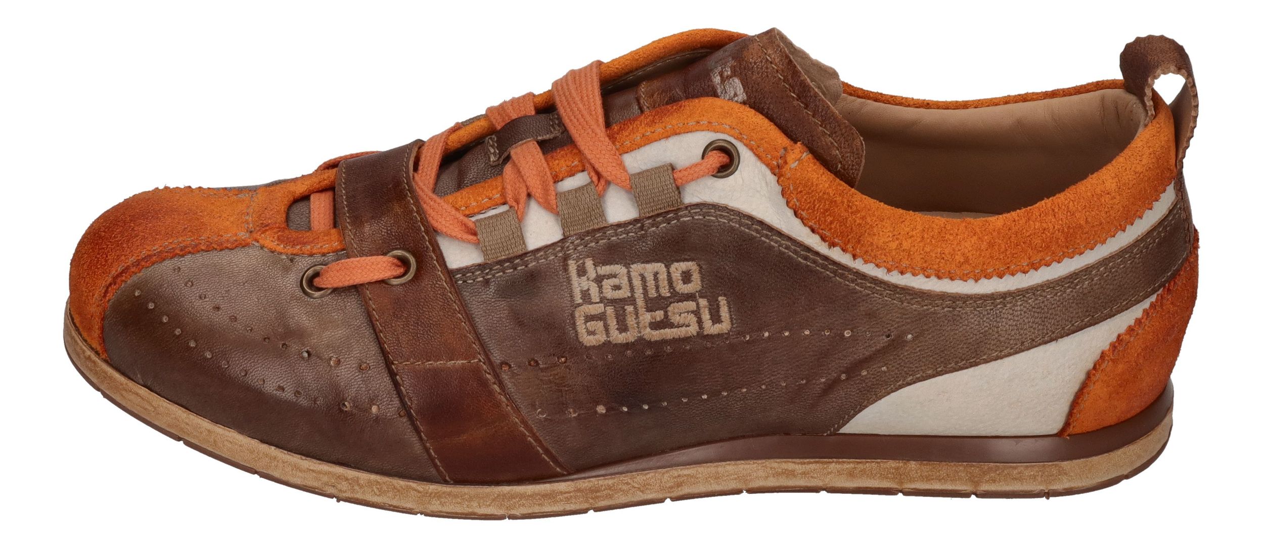 KAMO-GUTSU Herren Sneakers TIFO 017 arancio taupe
