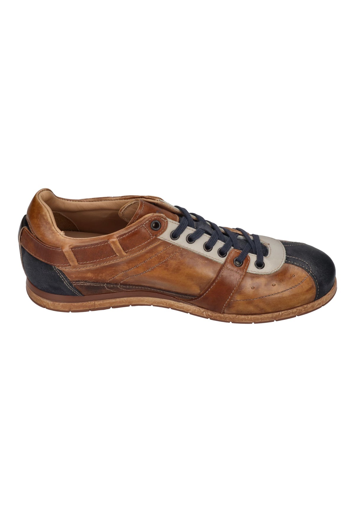 KAMO-GUTSU Herren Sneakers TIFO 051 denim castagno