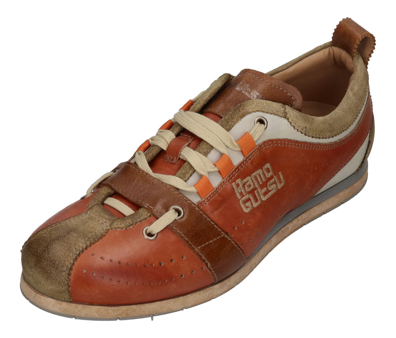 KAMO-GUTSU Herrenschuhe Sneakers TIFO 017 kaki arancio