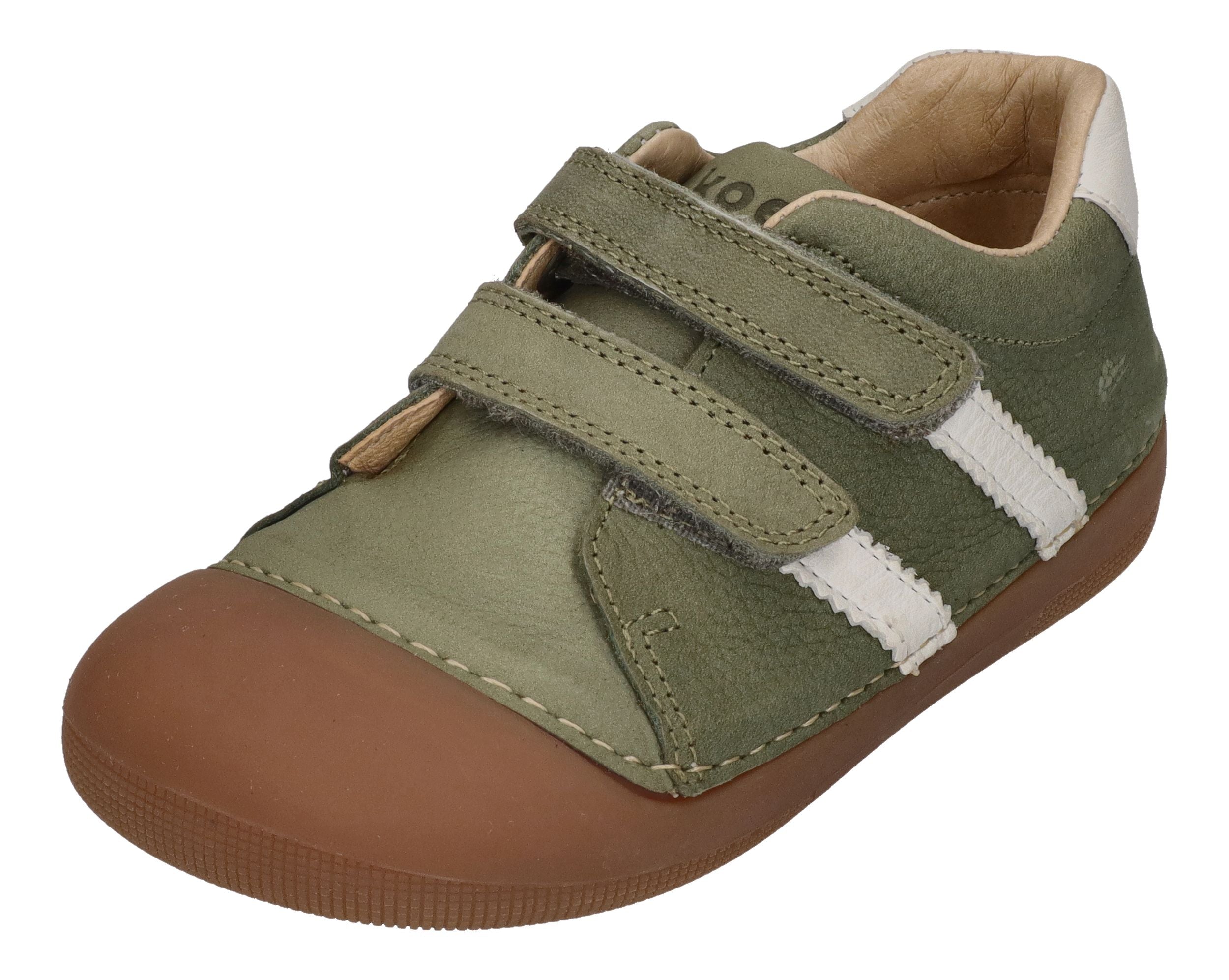 KOEL Barfuß Kinderschuhe Extra Weit ARCHIE LEATHER olive