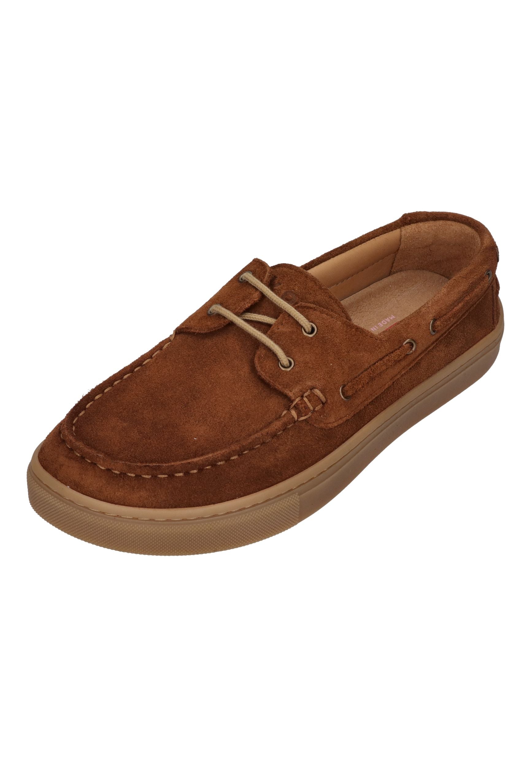 KOEL Barefoot Damen Halbschuhe Bootsschuhe HIVERA SUEDE cognac