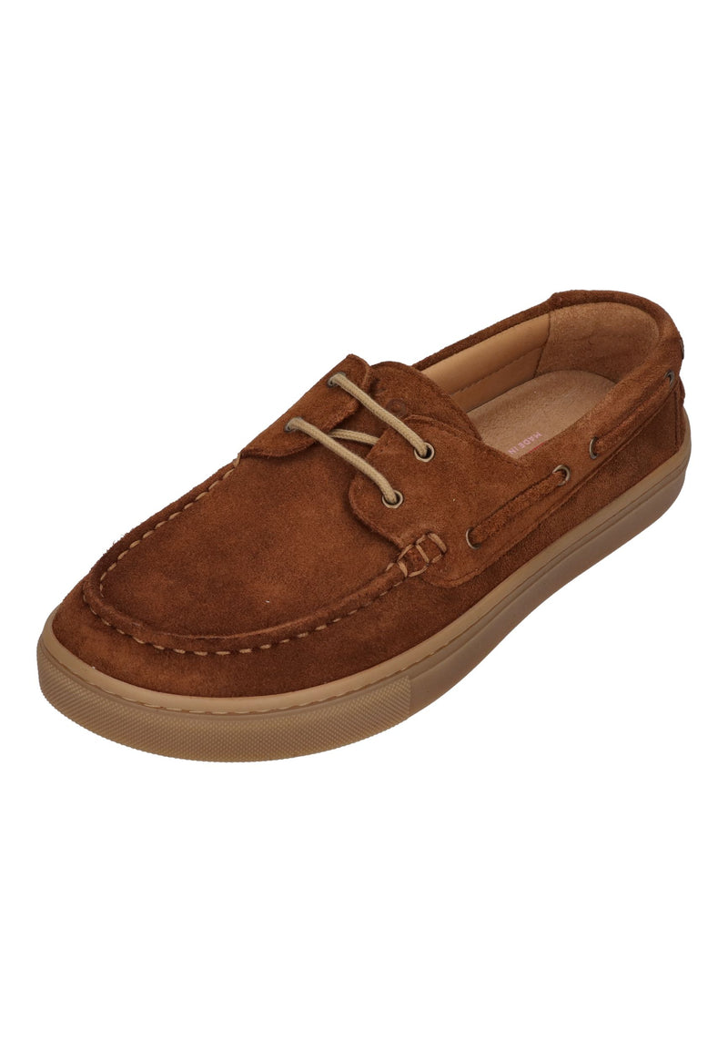 KOEL Barefoot Damen Halbschuhe Bootsschuhe HIVERA SUEDE cognac