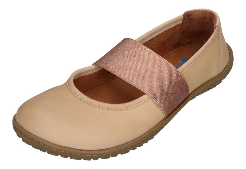 KOEL Barefoot Damenschuhe - Ballerinas ISLA NUBUK beige